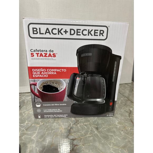 BLACK & DECKER 5-Cup Coffeemaker, Black, DCM600B - Picture 3 of 3